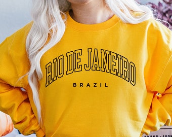 Rio De Janeiro T-Shirt | Brazil Unisex Sweater | Rio De Janeiro Sweatshirt | Brazil Kids Shirt | Rio De Janeiro Vacation Shirt | Brazil Tee