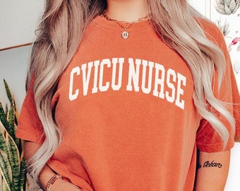 CVICU Comfort Colors T-Shirt | CVICU Nurse Shirt | Cardiovascular Intensive Care Unit T-Shirt | CVICU Nurse Gift for Cvicu Nurse | Nurse Tee