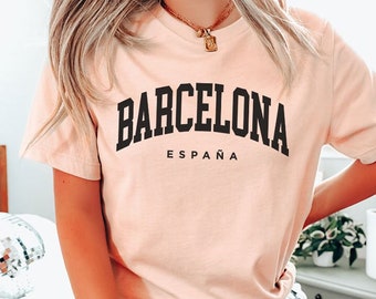 Barcelona Unisex T-Shirt | Barcelona Sweater | Barcelona Sweatshirt | Spain Shirt for Kids | Euro Trip Shirt | Spain Vacation Shirt