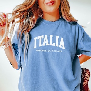 Comfort Colors Italy T-Shirt | Italy Comfort Colors Unisex T-Shirt | Italy Tee | Oversized T-Shirt | Street Style Italian T-Shirt