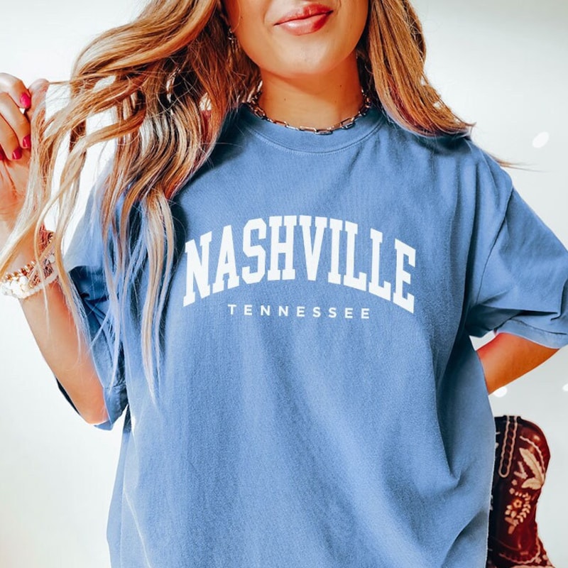 NASHVILLE Round Neck Short Sleeve T-Shirt