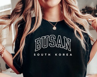 Busan Unisex T-Shirt | Busan Sweater | Busan Sweatshirt | South Korea Shirt for Kids | Kpop Shirt | K Drama Hoodie | Busan Shirt | Korea Tee