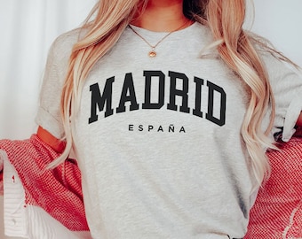 Madrid Unisex T-Shirt | Madrid Sweater | Madrid Sweatshirt | Spain Shirt for Kids | Euro Trip Tee | Spain Vacation Shirt | Madrid Spain Tee