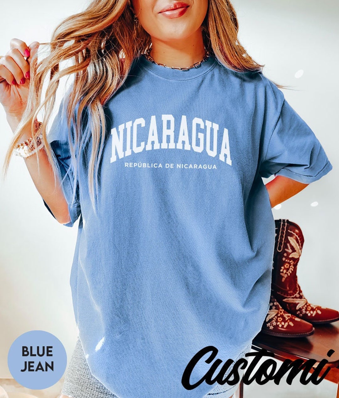 Comfort Colors Nicaragua T-shirt | Nicaragua Comfort Colors Unisex T ...