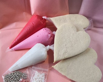 DIY cookies heart shaped, Children's Party Ideas, Create your own Cookie Designs, Made to Order, Posted Gifts,