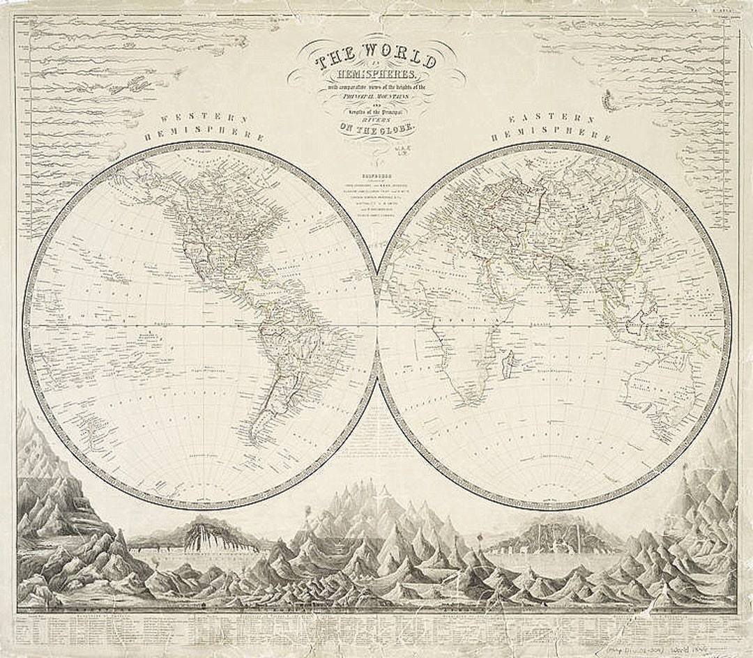 Gray Map Instant Download - Etsy