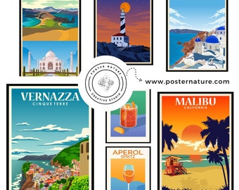 Travel Postcard(s), unique souvenir, available motives from all over the world, Wall art, small poster, home decor