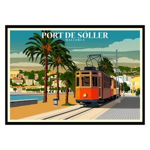 Poster Port de Sóller de Majorque