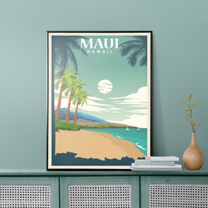 Maui Hawaii US Travel Poster