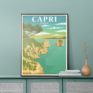 Capri Amalfi Coast Italy Poster