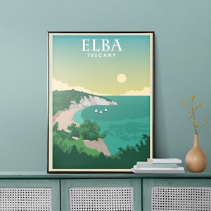 Elba Beach Italy Art Print, Poster