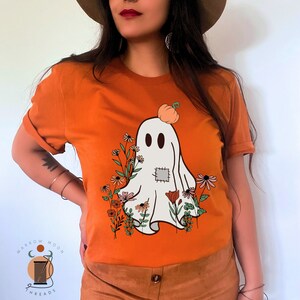 Ghost Halloween Shirt Spooky Season Shirt Halloween Party Tee Retro Halloween Shirt Ghostie Tee