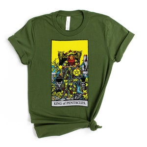 König der Münzen Tarot Karte Shirt Dark Academia Geschenk für Tarot Leser