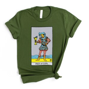 Page of Cups Tarot Card Shirt Dark Academia Gift for Tarot Readers