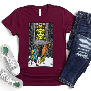 Five of Pentacles Tarot Card Shirt Pull sorcière pour elle ou lui
