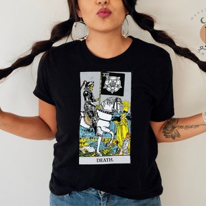 Death Tarot Card Shirt Dark Academia Gift for Tarot Readers
