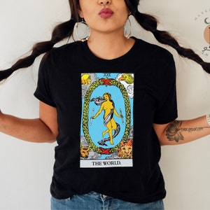 The World Tarot Card Shirt Dark Academia Gift for Tarot Readers