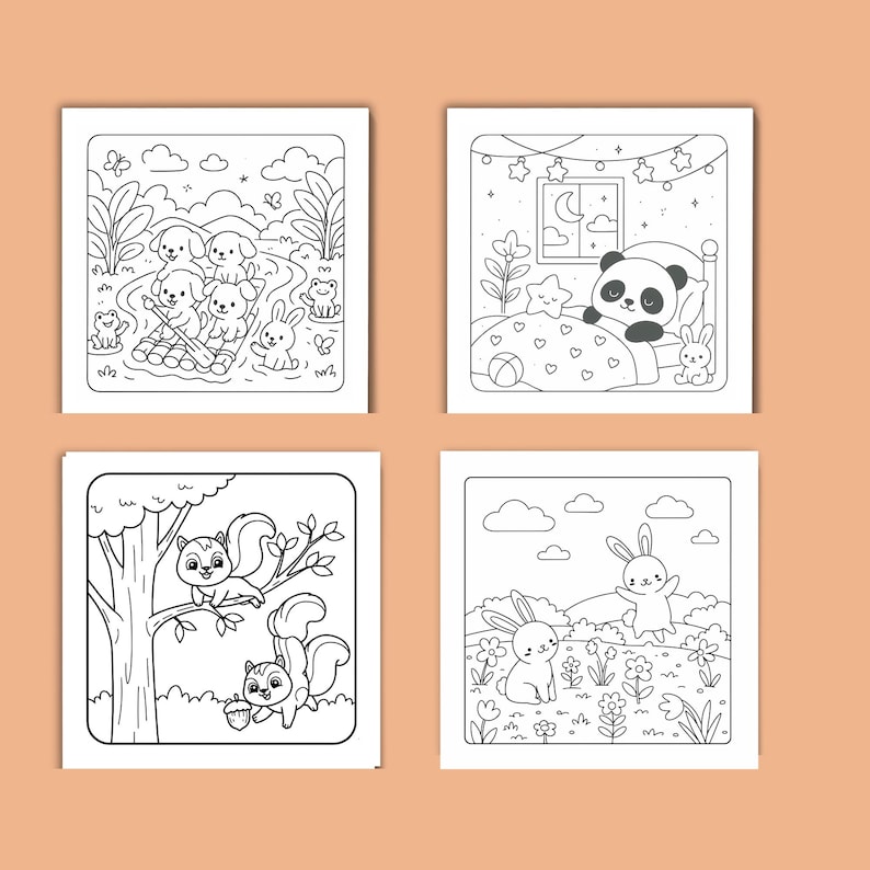 Coco Wyo Coloring Book PDF Super Cute Animal Pages 15 Printable Pages ...