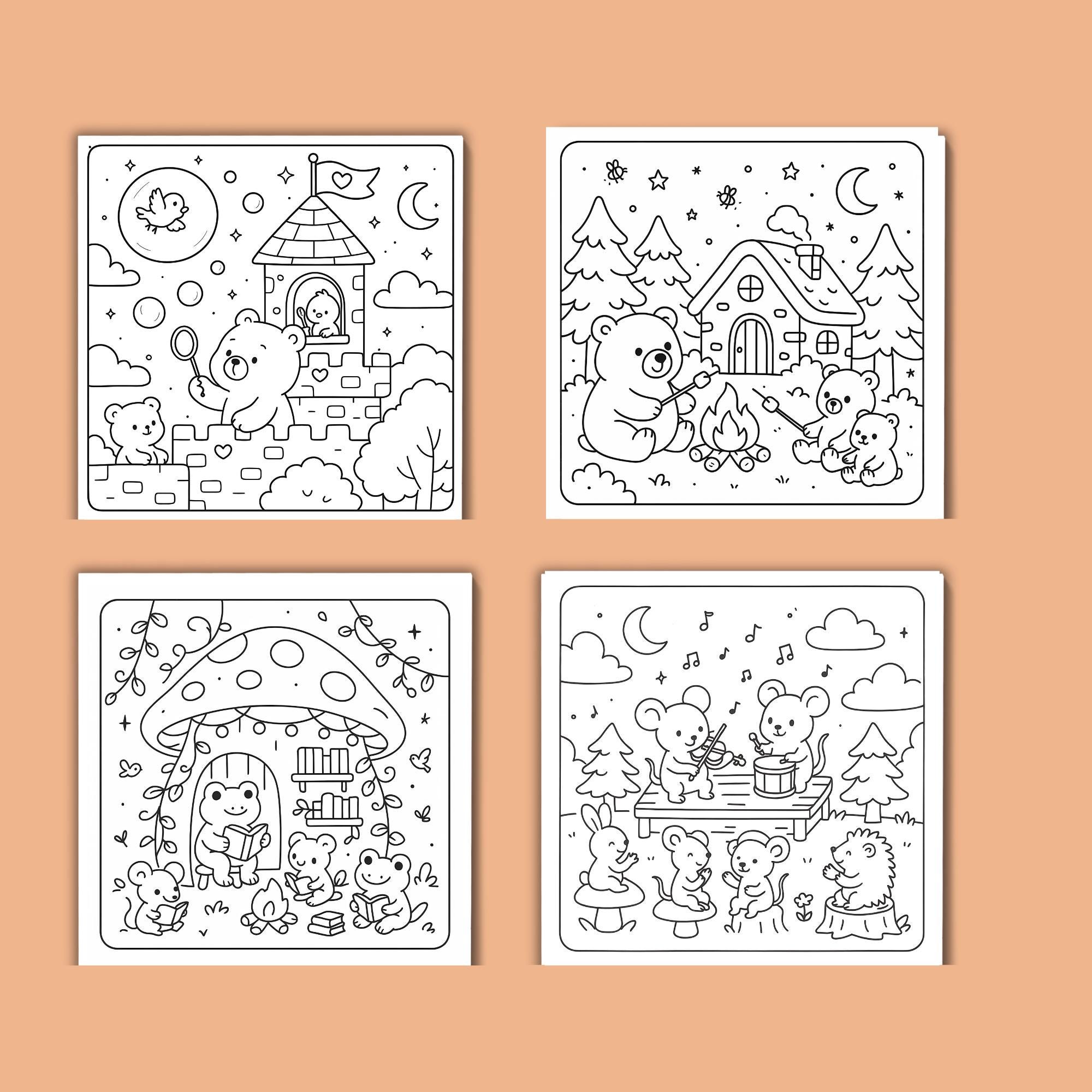 Coco Wyo Coloring Book PDF Super Cute Animal Pages 15 Printable Pages ...