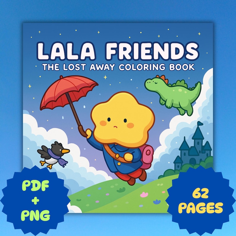Lala Friend Lala Friends Coloring Book PDF+PNG | 62 Printable Pages for Kids ...