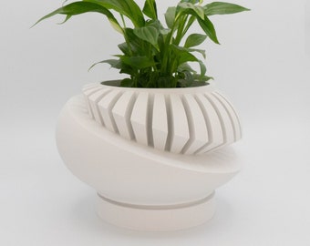 Cache pot "Luxar" | pot de fleur d'intérieur  imprimé en 3D | Décoration d'intérieur élégante & design