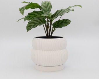 Cache pot | pot de fleur d'intérieur "Miko" imprimé en 3D | Décoration d'intérieur élégante & design