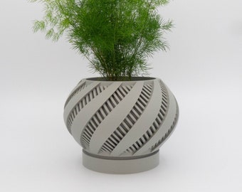 Cache pot "Krato" | pot de fleur d'intérieur imprimé en 3D | Décoration d'intérieur élégante & design