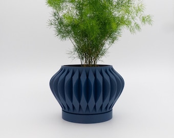 Cache pot "Sevi" | pot de fleur d'intérieur  imprimé en 3D | Décoration d'intérieur élégante & design