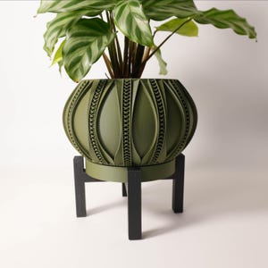 Vaso per piante | Vaso da interni con sottovaso "Ryne" | Arredamento per la casa moderno e unico | Stampato in 3D