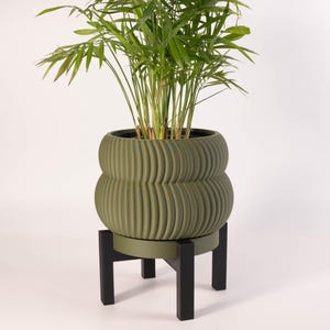 Flower pot cover | Interior flower pot with drainage “Quarn” | Modern & unique design interior decoration | 3D printed