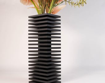 Vase mit getrockneten Legoblumen „Nado“ | Modernes und einzigartiges Wohndesign | 3D-gedruckt