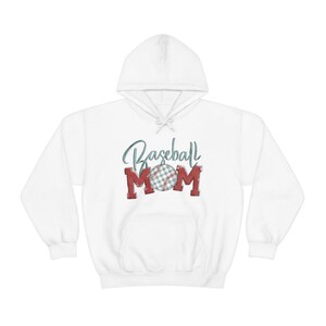 Baseball MoM Heavy Blend Hooded Sweatshirt, Baseball Gift for MoM, Gift for Mom