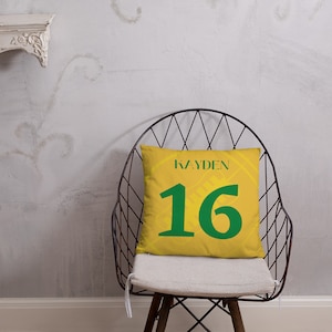 Football Customized Throw Pillow