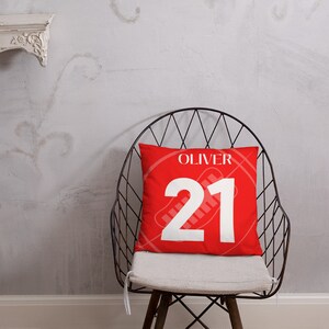 Football Customized Throw Pillow