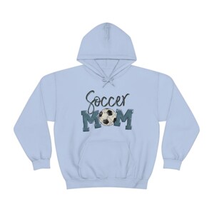 Soccer MoM Heavy Blend Hooded Sweatshirt, Soccer MoM Gift