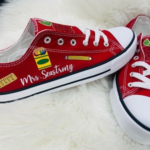 School Teacher Woman Canvas shoes