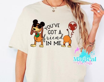 Slinky dog Park T-shirts, Toy Story och vänner Park T-shirts, Dash, slinky, Familjetröjor