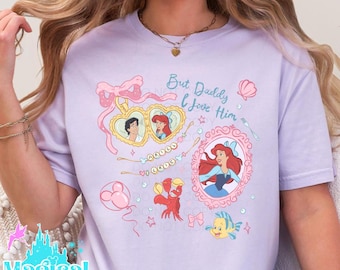 Camisetas de Princesa Sirena, Camisetas de Princesas del Parque, Camisetas de Princesas Disney, Camisetas Familiares, Camisetas Familiares Disney