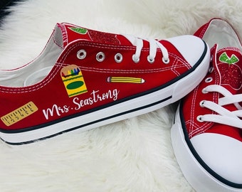 School Teacher Woman Canvas shoes