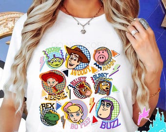 Toy story retro Park T-shirts, Toy story and friends Park shirts, Dash, slinky, Mickey shirts, Family shirts