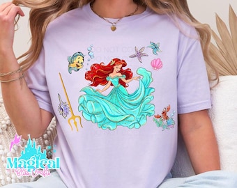 Camisetas de Princesa Sirena, Camisetas de Princesas del Parque, Camisetas de Princesas Disney, Camisetas Familiares, Camisetas Familiares Disney