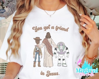 Toy story Jesus Park T-shirts, Toy story and friends Park shirts, you got a friend in Jesus shirts