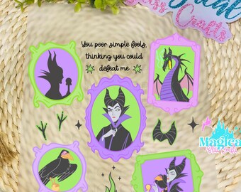 Maleficent Villains Ready To heat Press/ Heat Transfer Dtf/ Heat Transfer Vinyl/ DTF