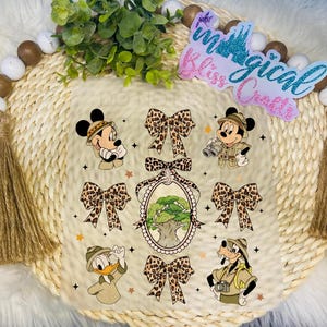 Animal kingdom Mickey and friends Park Ready To heat Press/ Heat Transfer Dtf/ Heat Transfer Vinyl/DTF