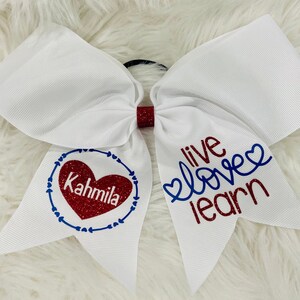 School Personalized Bows