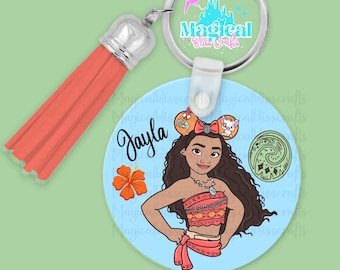 Magical Princess Acrylic Custom Key chains, bag charms, princess key chains ,bag tags