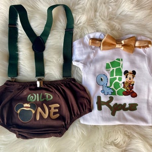 Wild one Mickey Safari/ Dinosaur Smash outfit