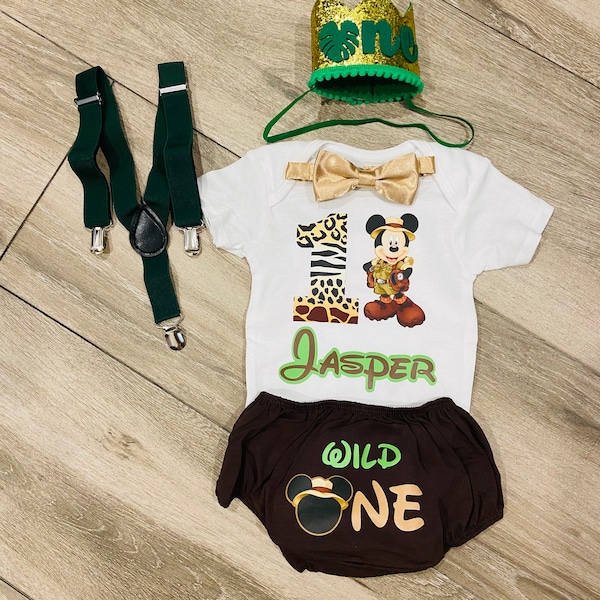 Wild one Mickey Safari Smash outfit