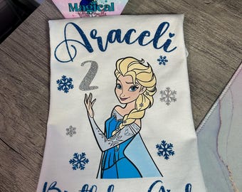 Princess Elsa Birthday Shirts, Frozen birthday shirts