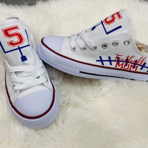 Football Mom Woman Canvas shoes